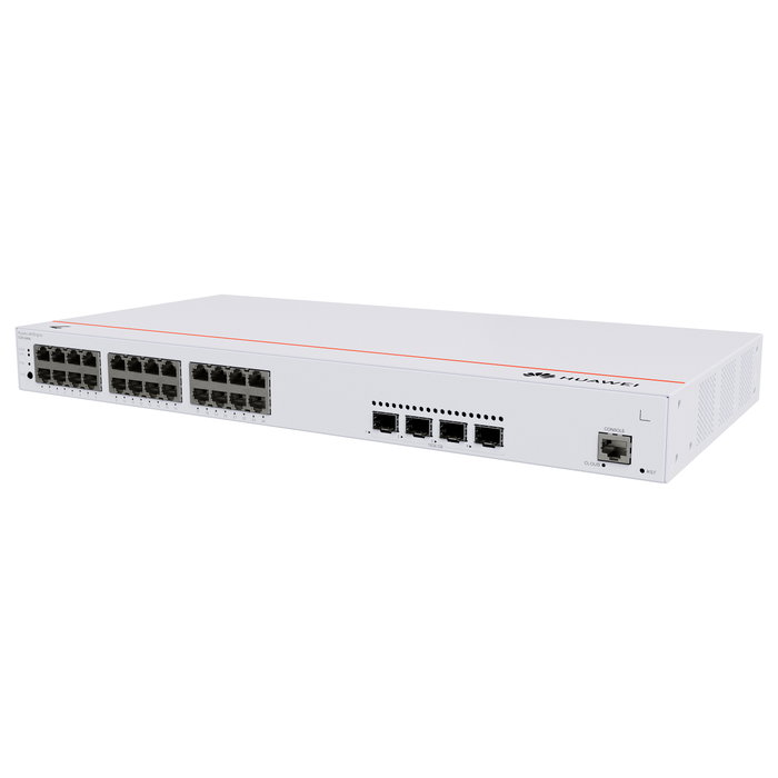 HUAWEI eKit S220 Series Switch 24x 10/100/1000BASE-T PoE+ (400W), 4x 10GE SFP+, Alimentación AC Integrada