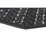 DKD Home Decor Felpudo de Goma Geométrico Negro, Pack de 2 unidades