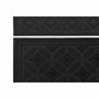 DKD Home Decor Felpudo de Goma Geométrico Negro, Pack de 2 unidades