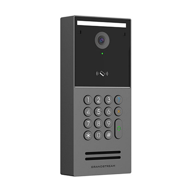 Grandstream GDS3725 Videoportero IP Inteligente Exterior, 4 MP, 152°, Visión Nocturna, 2 Vías Audio, RFID, PoE, WDR, H.264, IP66 IK10