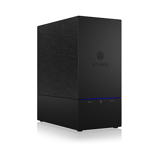 ICY BOX IB-RD3621-C31 Carcasa RAID Externa para 2 HDD SATA 2.5/3.5 pulgadas, USB-C 3.2 Gen 2 (10 Gbps), Niveles RAID 0/1, Soporte Mac/Windows