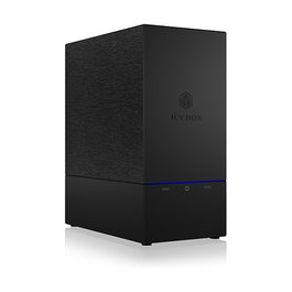 ICY BOX IB-RD3621-C31 Carcasa RAID Externa para 2 HDD SATA 2.5/3.5 pulgadas, USB-C 3.2 Gen 2 (10 Gbps), Niveles RAID 0/1, Soporte Mac/Windows