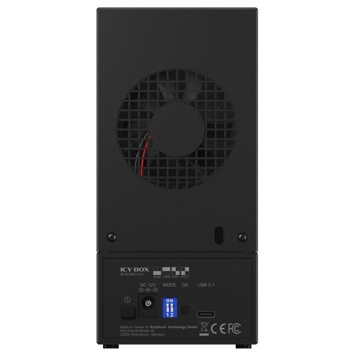 ICY BOX IB-RD3621-C31 Sistema RAID para 2 discos de 2,5/3,5 pulg. USB 3.1 Gen 2 ICY BOX IB-RD3621-C31 Sistema RAID para 2 discos de 2,5/3,5 pulg. USB 3.1 Gen 2