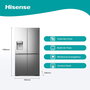 Frigorífico combinado Hisense RQ760N4SASE 179 Acero