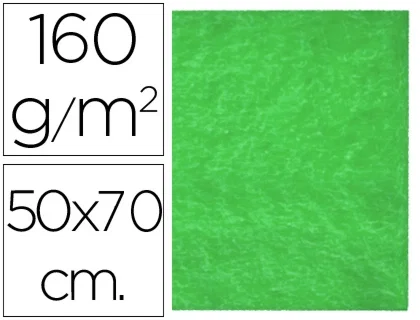 Liderpapel Fieltro Verde 50x70cm 160g/m2 (Pack de 10) Liderpapel Fieltro Verde 50x70cm 160g/m2 (Pack de 10)