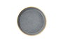 Hermia FRZ16YS856A13520 Juego de Cena de Porcelana 16 Piezas Negro y Dorado Elegante para Buffet y Eventos Especiales