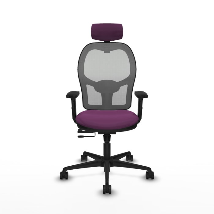 PIQUERAS Y CRESPO Silla de oficina Jorquera con mecanismo Sincro/Traslack, Morado y Gris PIQUERAS Y CRESPO Silla de oficina Jorquera con mecanismo Sincro/Traslack, Morado y Gris