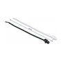 DeLOCK Bridas de Cable, 100 Piezas, L 200 mm x A 4,8 mm, Material Poliamida, Color Negro/Transparente, UL94 V2, Para Conjuntos hasta 5 cm