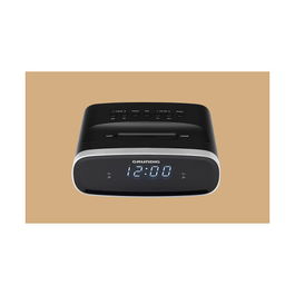 Grundig GPR1230 Sonoclock 1100 - Reloj Despertador con Radio FM, Pantalla LED, 2 Alarmas, Función Snooze, 10 Presintonías, Color Negro
