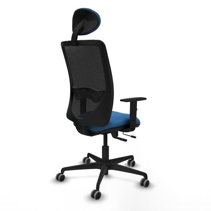 PIQUERAS Y CRESPO Silla de oficina Zulema con mecanismo Sincro/Traslack Azul claro