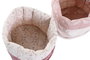 DKD Home Decor Cesta Rosa Blanco Scandi 16 x 11 x 16 cm (6 Unidades)