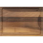 Gefu ENNO Tabla de cortar grande con surco para jugos, madera de nogal