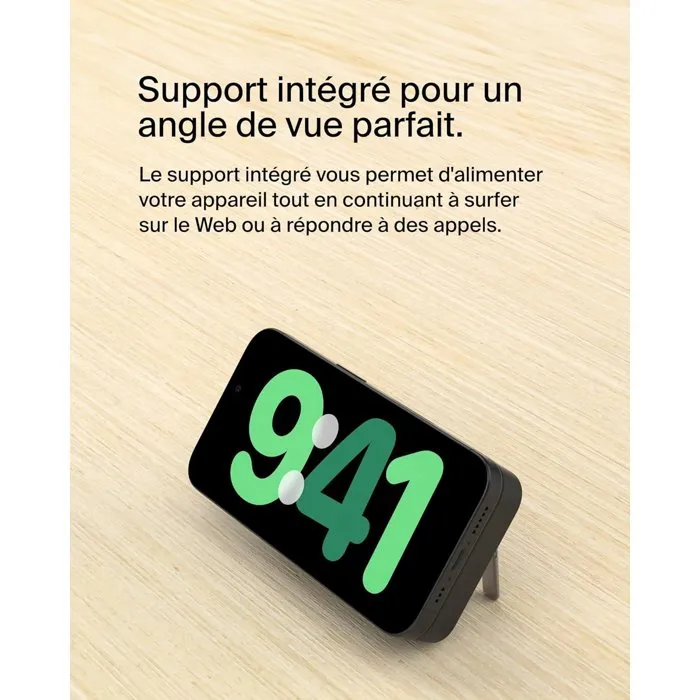 Belkin Batería Externa 5000 mAh con MagSafe Carga Inalámbrica 15W Color Negro - AABOF69418 Belkin Batería Externa 5000 mAh con MagSafe Carga Inalámbrica 15W Color Negro - AABOF69418