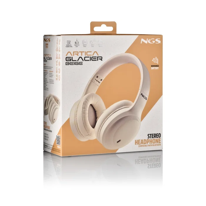 NGS Artica Glacier Auriculares Inalámbricos Beige NGS Artica Glacier Auriculares Inalámbricos Beige