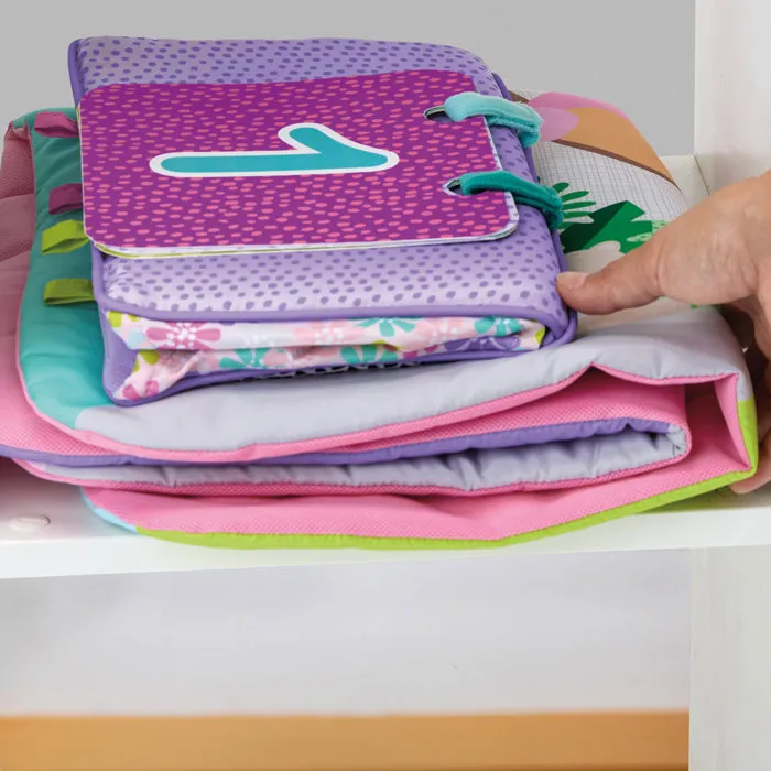Bright Starts BRI17768 Alfombra de Actividades Plegable para Bebé con Arco de Juegos, Rosa