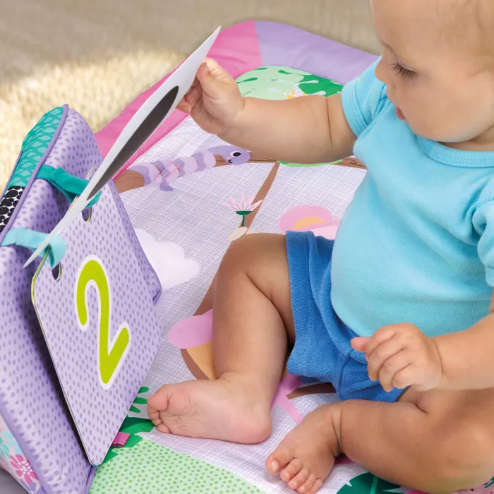 Bright Starts BRI17768 Alfombra de Actividades Plegable para Bebé con Arco de Juegos, Rosa