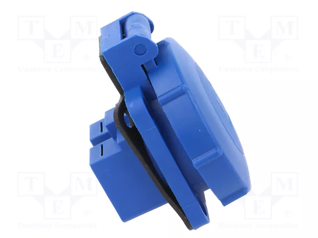 PAWBOL Conector de alimentación AC tomacorriente 2P+PE azul PAWBOL Conector de alimentación AC tomacorriente 2P+PE azul