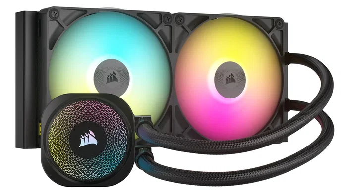 Corsair iCUE LINK TITAN RX RGB Kit de Refrigeración Líquida AIO 280mm para CPU con Ventiladores 140mm, Negro - Compatible con LGA 1700/1851, AM4/AM5 - CW-9061017-WW