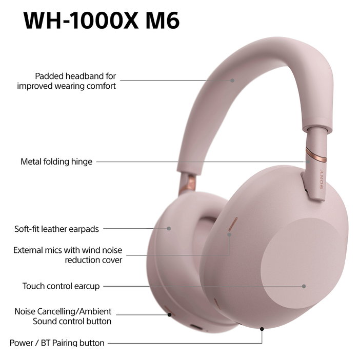 Sony WH-1000XM6 Sand Pink