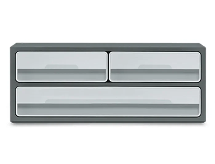 Cep Moov Up Fichero Cajones Sobremesa Reciclado 80% 3 Cajones Color Gris 275x369x146 mm