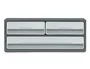 Cep Moov Up Fichero Cajones Sobremesa Reciclado 80% 3 Cajones Color Gris 275x369x146 mm