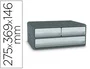 Cep Moov Up Fichero Cajones Sobremesa Reciclado 80% 3 Cajones Color Gris 275x369x146 mm