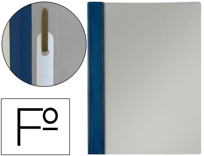 Esselte Dossier Fástener PVC Azul Marino (Set de 50)