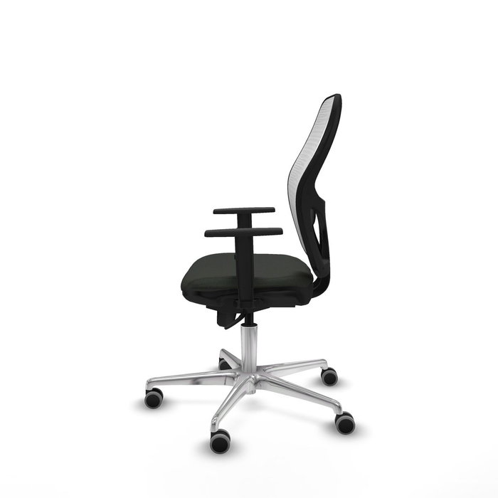 PIQUERAS Y CRESPO Silla de oficina Jorquera con mecanismo Sincro, Tela Negra y Malla Blanca PIQUERAS Y CRESPO Silla de oficina Jorquera con mecanismo Sincro, Tela Negra y Malla Blanca