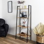 Home Deco Factory Estantería Loka 60x32,5 H.148 Negra