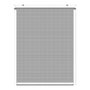 Schellenberg Mosquitera enrollable para ventanas, blanca, 130 x 160 cm, tejido fibra de vidrio antracita, aluminio, ajustable