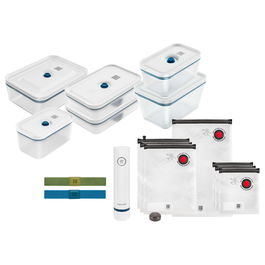 Zwilling Fresh&Save Family Set La Mer Glas - Set de Conservación de Alimentos con Bomba al Vacío