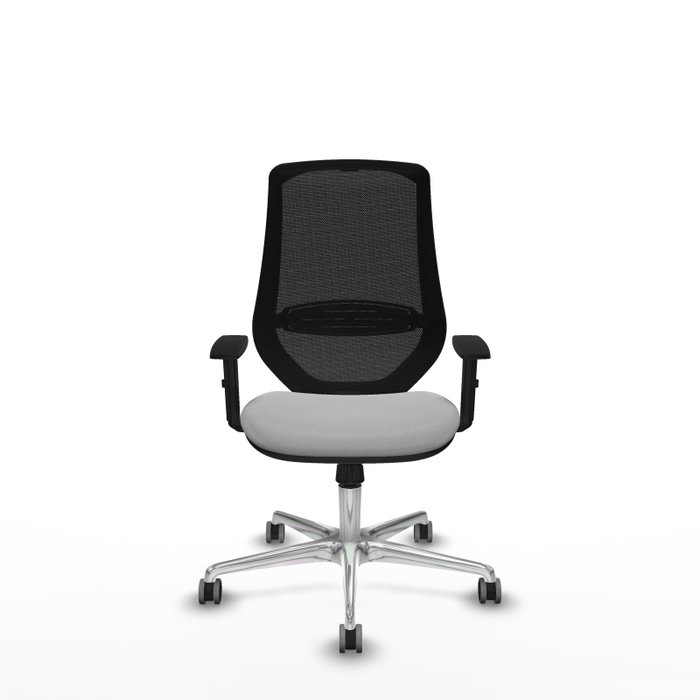 PIQUERAS Y CRESPO Silla de oficina Mardos con mecanismo Sincro, Gris claro y Negro PIQUERAS Y CRESPO Silla de oficina Mardos con mecanismo Sincro, Gris claro y Negro
