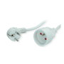 VALUE Cable de extensión con contacto de protección, 3 m, Blanco