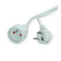 VALUE Cable de extensión con contacto de protección, 3 m, Blanco