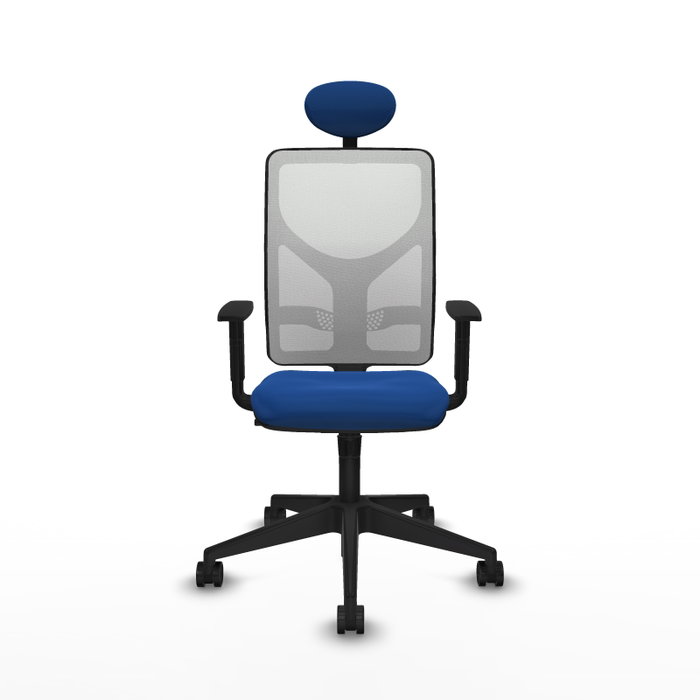 PIQUERAS Y CRESPO Silla de oficina Motilla con mecanismo Sincro, Azul y Blanco PIQUERAS Y CRESPO Silla de oficina Motilla con mecanismo Sincro, Azul y Blanco