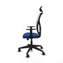 PIQUERAS Y CRESPO Silla de oficina Motilla con mecanismo Sincro, Azul y Blanco