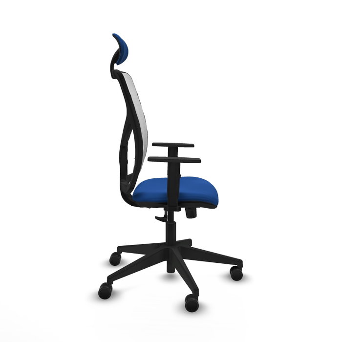 PIQUERAS Y CRESPO Silla de oficina Motilla con mecanismo Sincro, Azul y Blanco PIQUERAS Y CRESPO Silla de oficina Motilla con mecanismo Sincro, Azul y Blanco