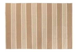 DKD Home Decor Alfombra de Algodón y Yute de Rayas 140x200 cm