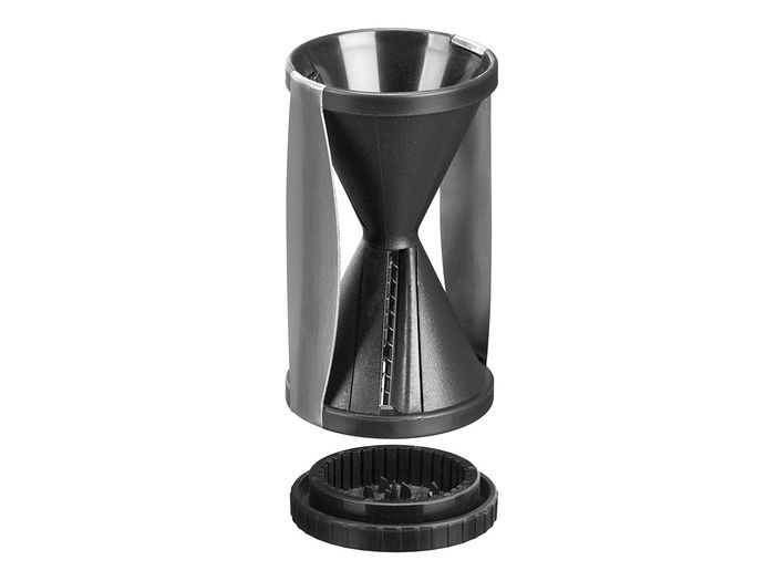 Kinvara Rallador Cónico Negro de Plástico PP y Metal SS430 7 cm x 13 cm x 7 cm (Set de 12)