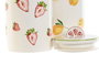 DKD Home Decor Bote de Porcelana Frutas 24, 1.2l, Surtido
