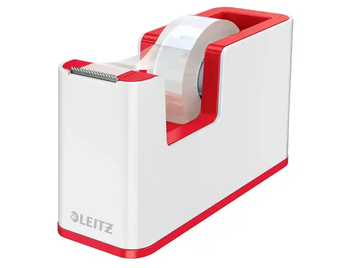 LEITZ WOW Dual Portarrollos de sobremesa Rojo y Blanco LEITZ WOW Dual Portarrollos de sobremesa Rojo y Blanco