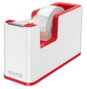 LEITZ WOW Dual Portarrollos de sobremesa Rojo y Blanco