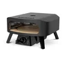 Cozze Horno de Pizza a Gas 13 - Piedra Giratoria, Termómetro, 6.0 kW, Hasta 630°C, Mando Control LED Negro - COZ5708614904343