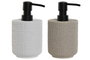 DKD Home Decor Dosificador Beige Blanco 9 x 17 x 10.5 cm (6 Unidades) Materiales Resina y ABS