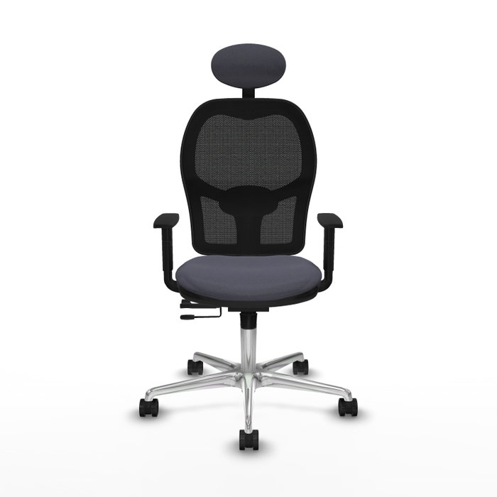 PIQUERAS Y CRESPO Silla de oficina Jorquera con mecanismo Sincro/Traslack, Gris oscuro y Negro PIQUERAS Y CRESPO Silla de oficina Jorquera con mecanismo Sincro/Traslack, Gris oscuro y Negro