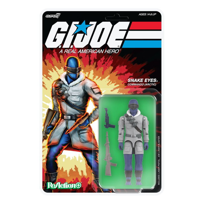 GI Joe (Movie) Figura ReAction+ Wave 5 Arctic Snake Eyes (Movie) 10 cm