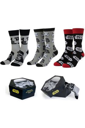 Cerdá Pack de 3 pares de calcetines Star Wars Stormtrooper Talla 38-45