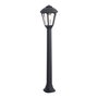 Fumagalli Farol Baliza con Poste Giaffa/Giampy, Negro, E27, IP55, Ø210 x 995 mm, Luz Señalización Exterior