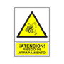 DUVER Señal 399 Plast.295X210 "Riesgo De Atrapamiento" - Señal de advertencia de seguridad