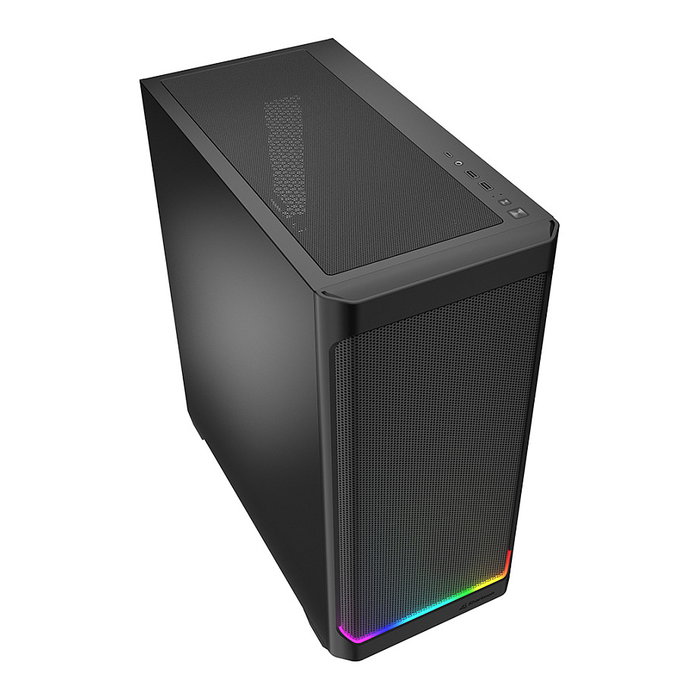 Sharkoon AK4 RGB Midi Tower ATX, PC Case Metal Black, 1 tira RGB frontal, 2 USB 3.0, USB-C Sharkoon AK4 RGB Midi Tower ATX, PC Case Metal Black, 1 tira RGB frontal, 2 USB 3.0, USB-C
